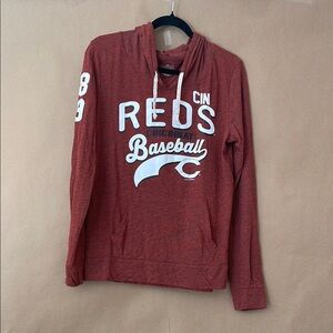 Cincinnati Reds Women's Long Sleeve Hoodie - Red